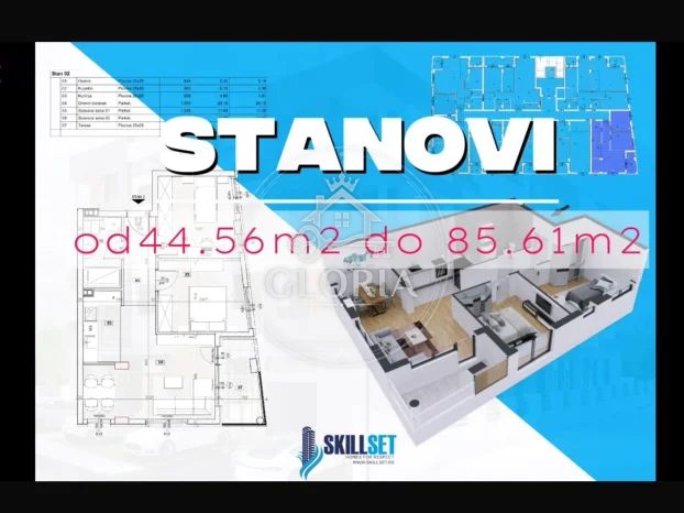 Однокомнатная квартира, 45 м², Лештане, Гроцка, фото 4